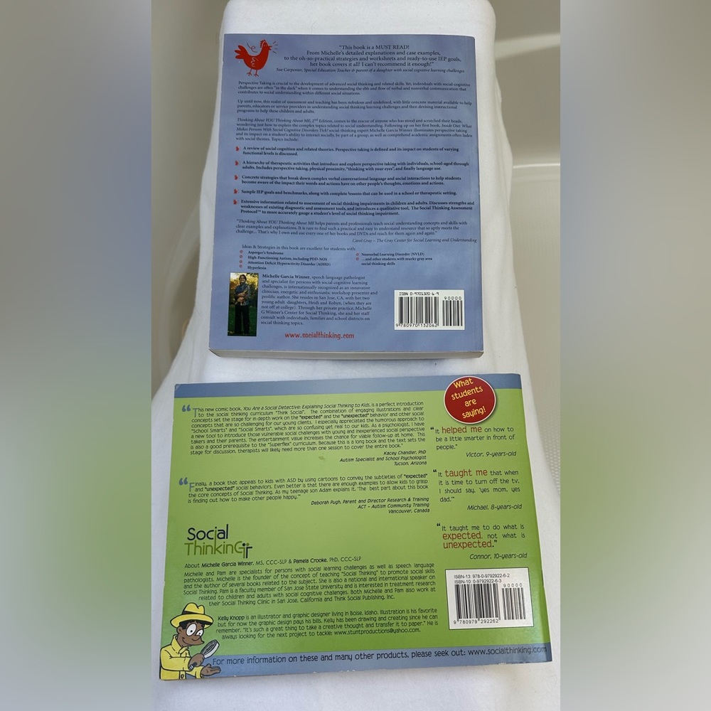 Michelle Garcia Winner Thinking About You and Be A Social Detective 2 Book Set - Picture 2 of 2